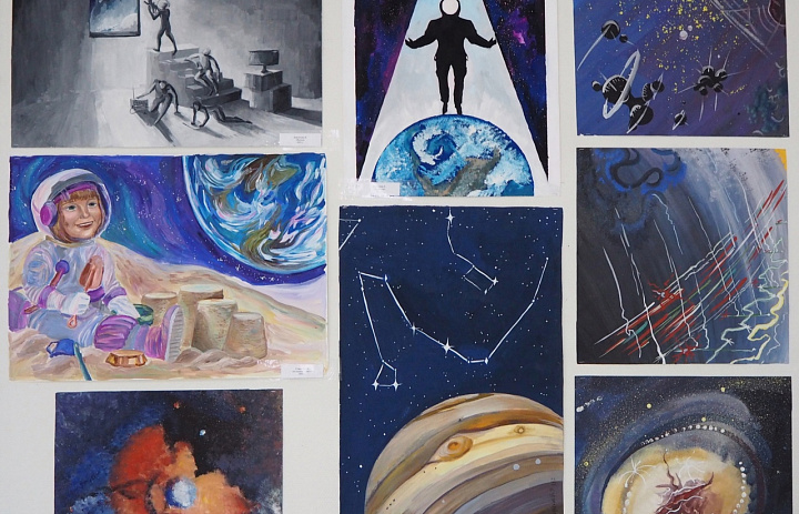 Выставка «Звёзды становятся ближе»,  приуроченная к 60-летней годовщине первого полёта человека в космос