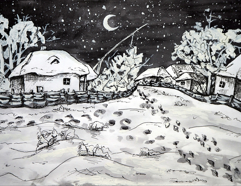 Диафильм к произведению Н.В. Гоголя "Ночь перед Рождеством"