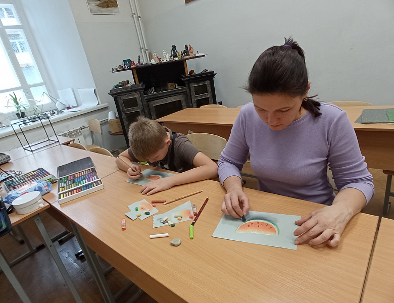 Мастер-класс по рисованию пастелью 